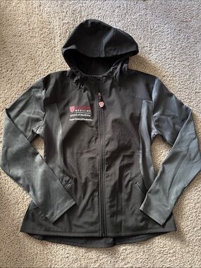 Black Hooded Stanford Medicine Jacket